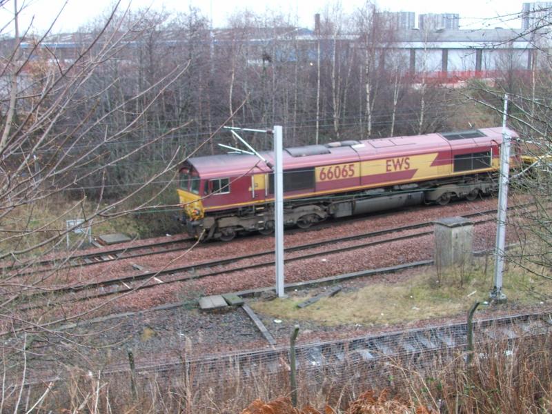 Photo of 66065 with spoil 27th Dec