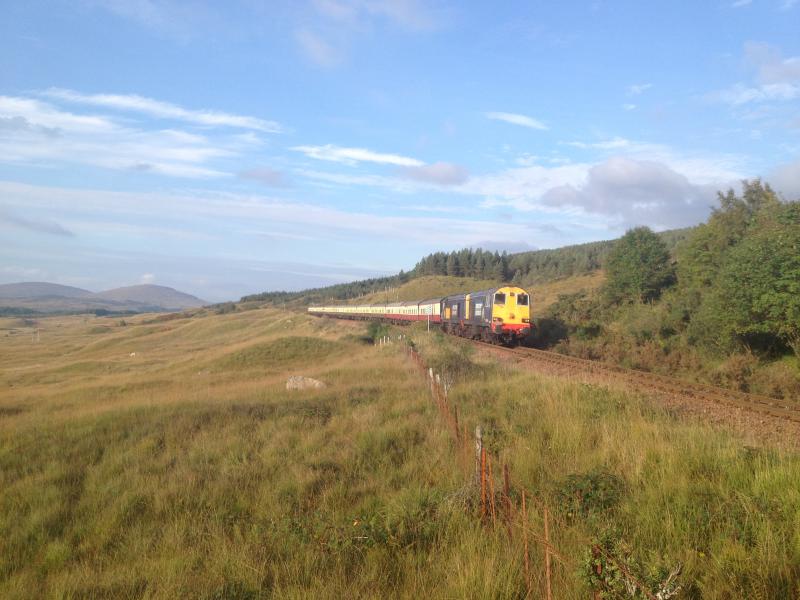 Photo of 20's Autumn Highlander approaching Bridge of Orchy