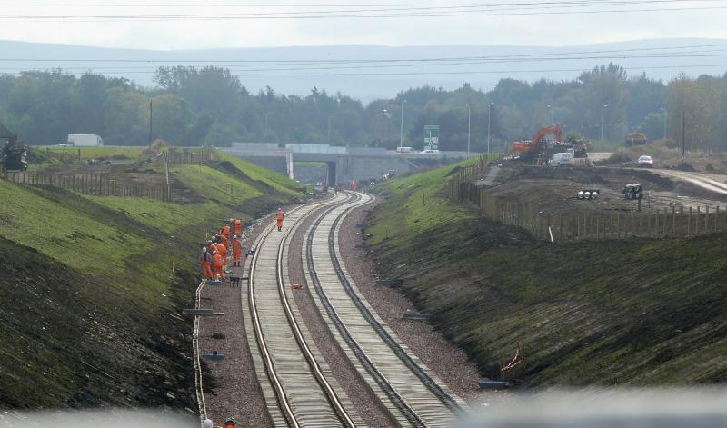 Photo of Border Rail track laid 