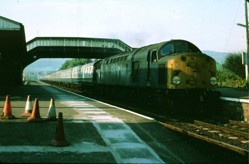 Photo of Class 40 at West Kilbride in June 1977.