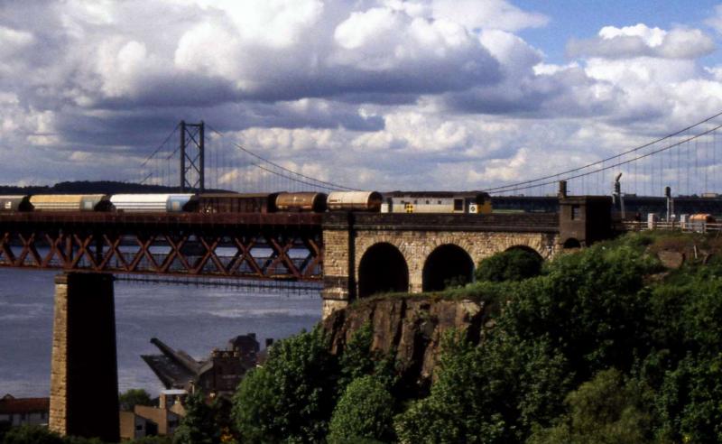 Photo of Forth Bridge freight 1991