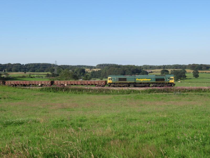 Photo of Another view of ballast train by canal and AWPR