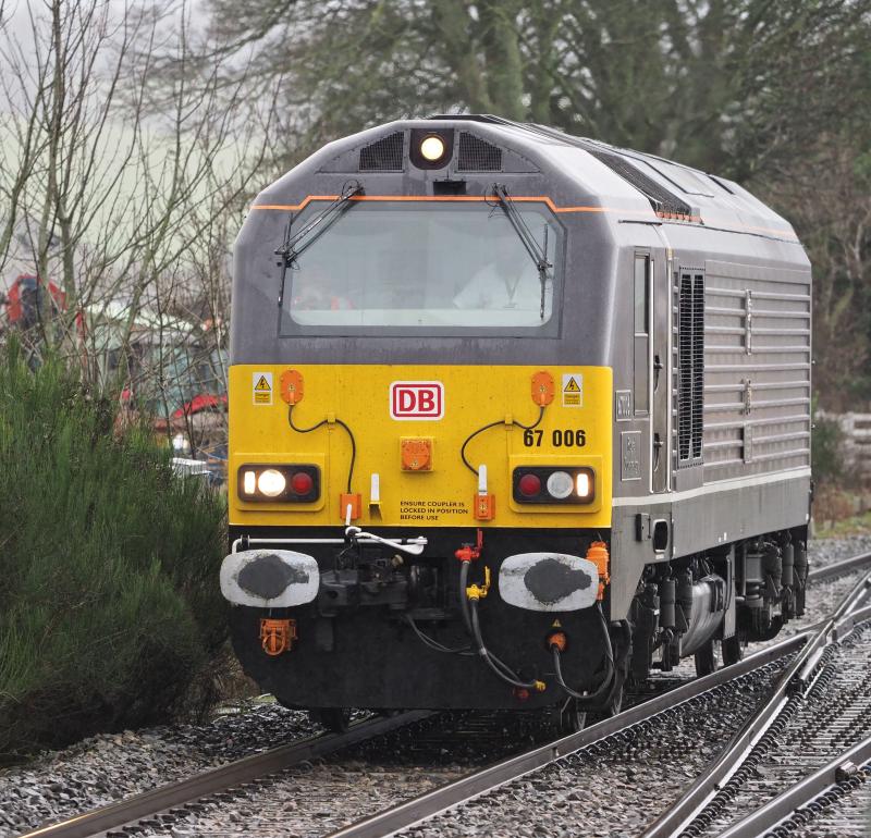 Photo of 67006 arrives Ladybank wrong line 05/12/2019 to rescue 1E15