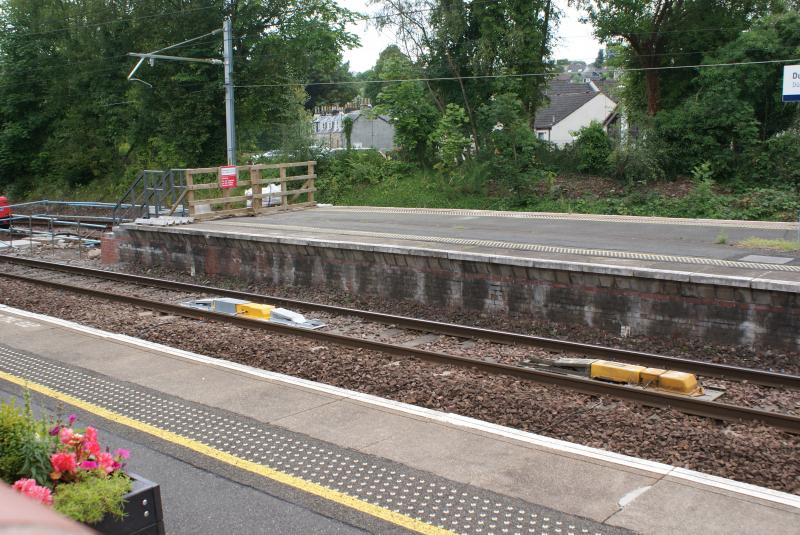 Photo of Old and new AWS magnet on the Down Main at Dunblane