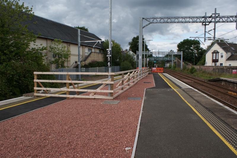 Photo of P.3 north extension at Dunblane is restricted in length temporarily. 
