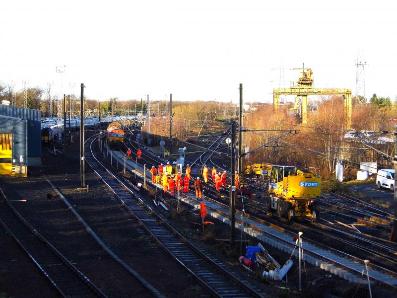 Photo of 66044- Portobello Jct track renewal 26/12/23