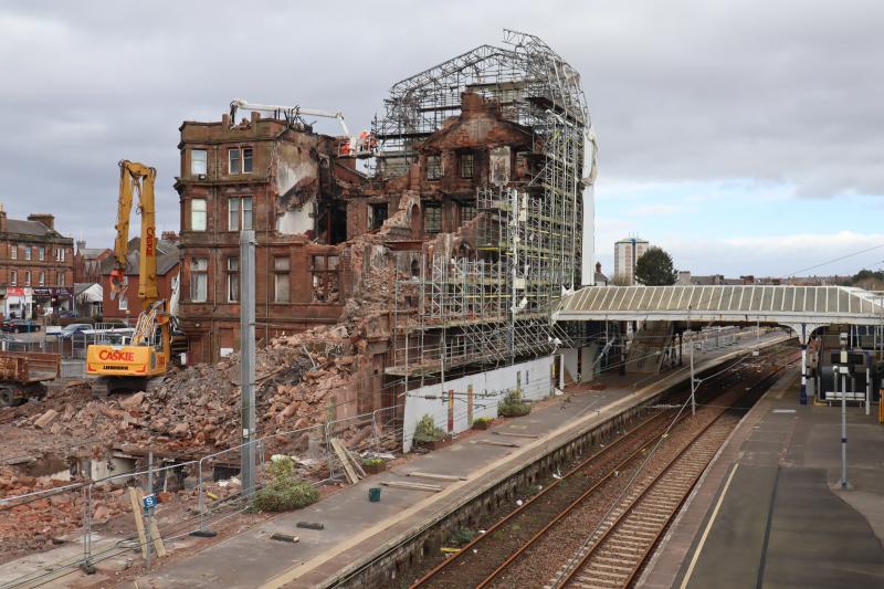 Photo of Ayr Station - Hotel Demolition Progress (1)