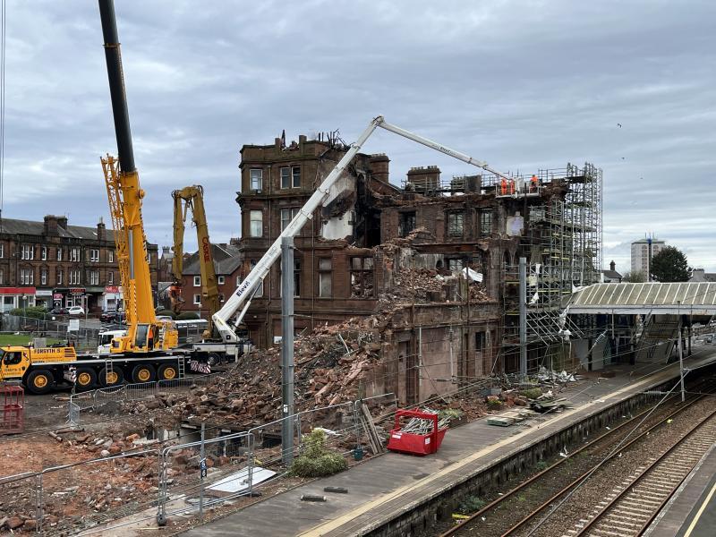 Photo of Ayr Station - Hotel Demolition Progress (3)