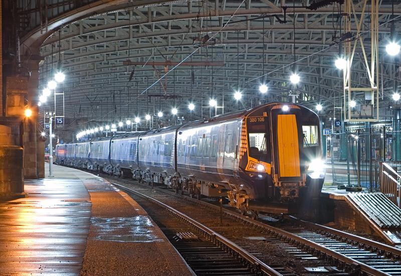 Photo of 380106 ready to roll out of Glasgow C