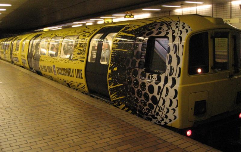 Photo of Subway car - Setanta advert
