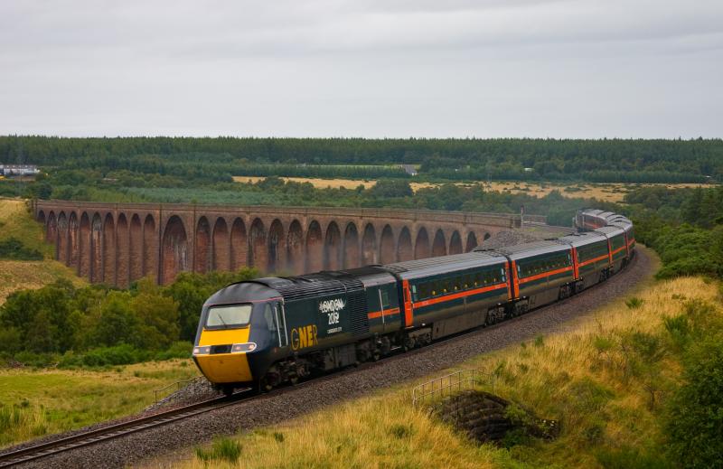 Photo of HST over Culloden Viaduct